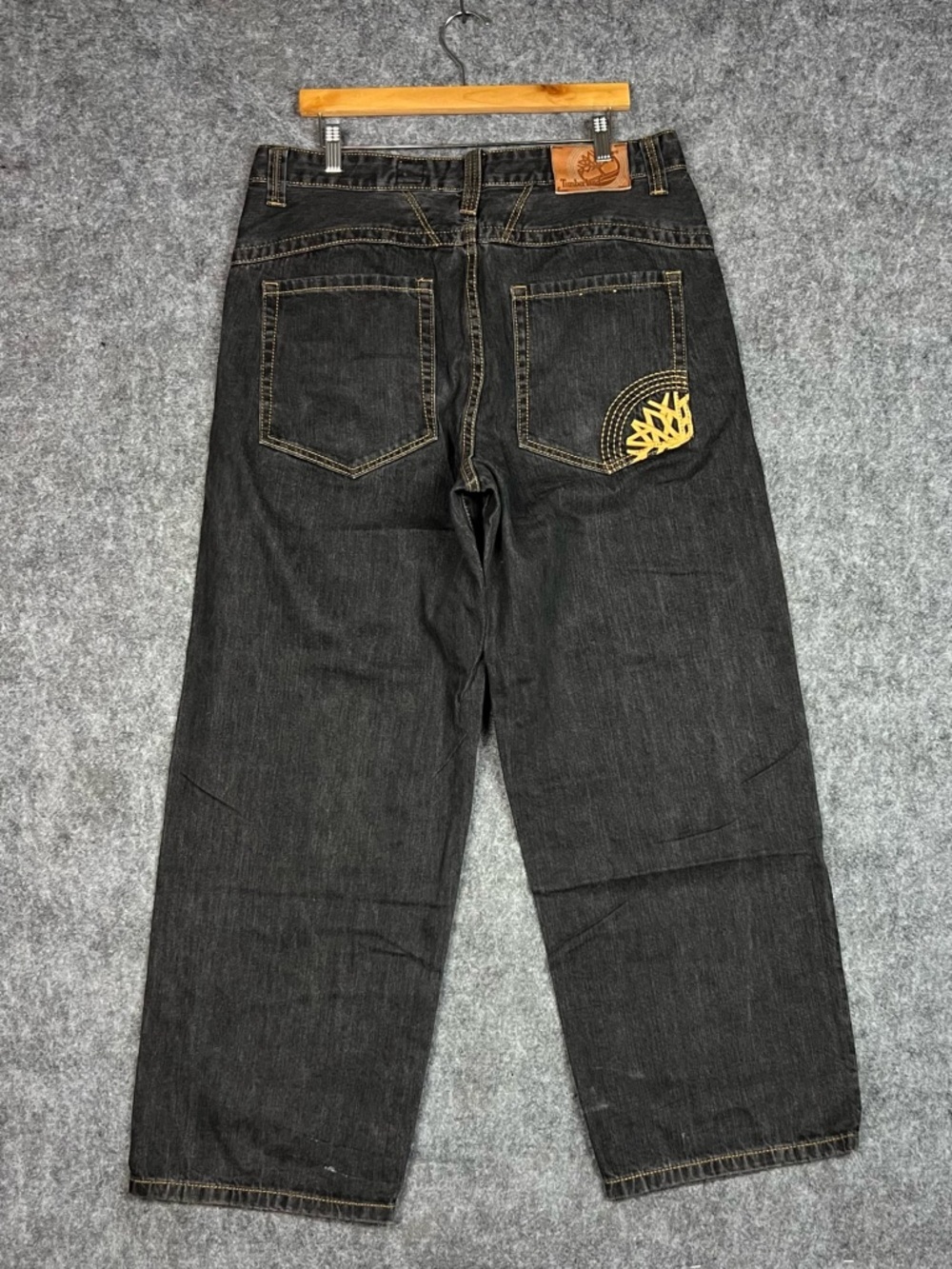 Vintage Timberland Jeans Men’s Size 36x30 Black Denim Baggy Loose